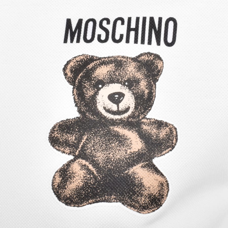 Moschino Teddy Bear Polo T Shirt White | Mainline Menswear